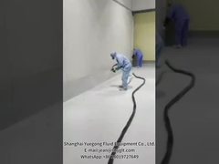 Efeito de pulverização da máquina de pulverização de espuma de poliuretano de dois componentes YG